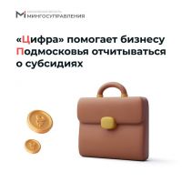 "Цифра" помогает бизнесу Подмосковья отчитываться о субсидиях